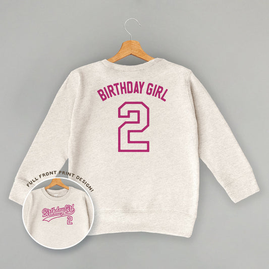 Birthday Girl Varsity #2 (Kids Back Print)
