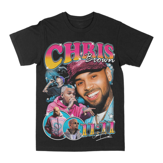 Chris Brown "11:11" Blue Graphic Tee