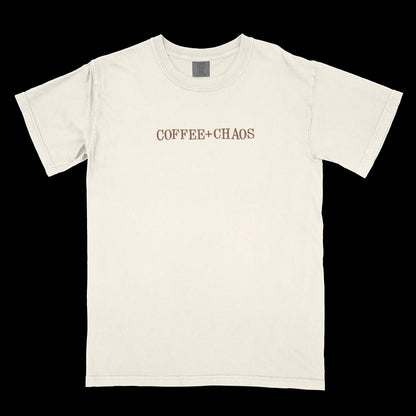 Embroidered Coffee + Chaos Tee