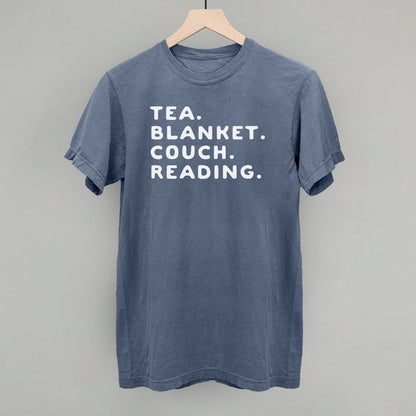 Tea Blanket Couch Reading