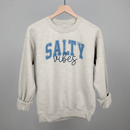 Salty Vibes Arch + Script Distressed
