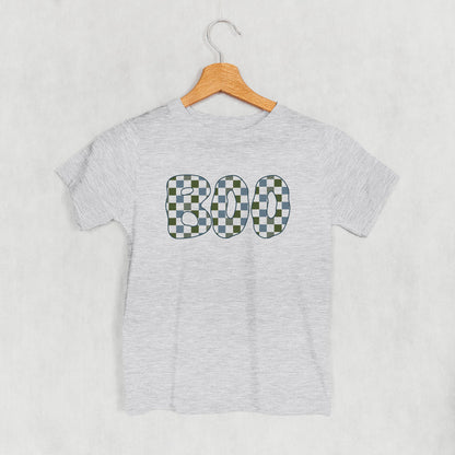 Boo Checkered (Blue & Green) (Kids)