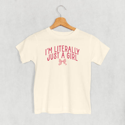 I'm Literally Just A Girl Bow (Kids)
