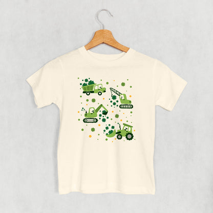 St. Patrick's Construction Vehicles + Clovers (Kids)