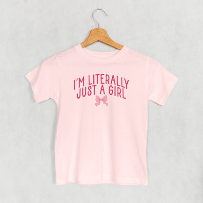 I'm Literally Just A Girl Bow (Kids)