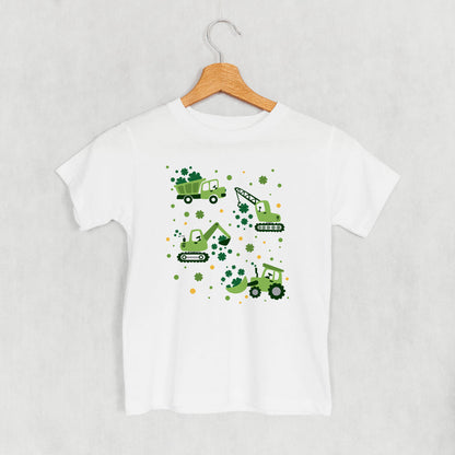 St. Patrick's Construction Vehicles + Clovers (Kids)