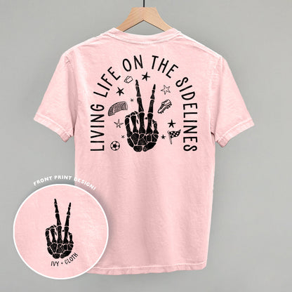 Living Life On The Sidelines Soccer (Back Print)