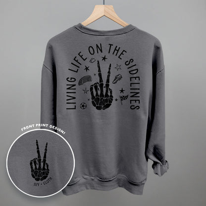 Living Life On The Sidelines Soccer (Back Print)