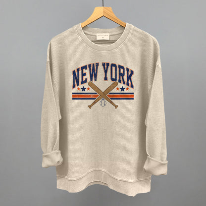 New York Baseball (Blue/Orange)