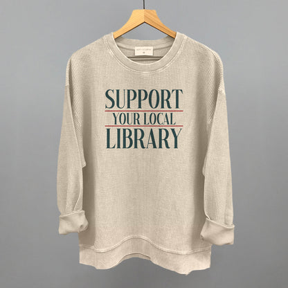 Support Your Local Library Serif