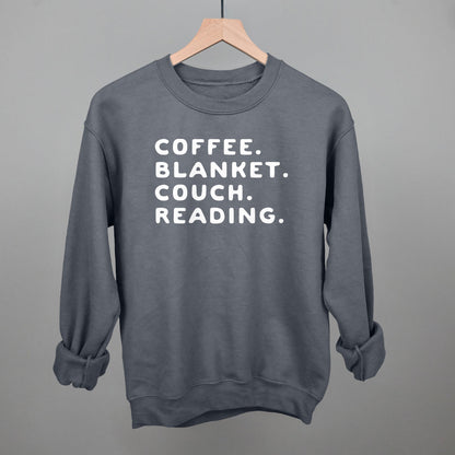 Coffee Blanket Couch Reading