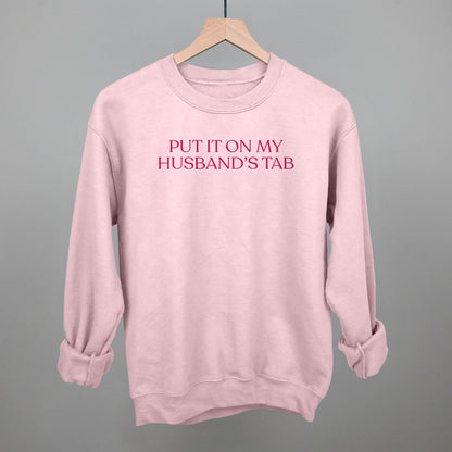 Put It On My Husband's Tab (Pink)