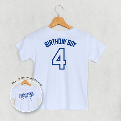 Birthday Boy Varsity #4 (Kids Back Print)