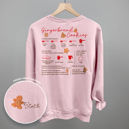 Gingerbread Cookie Recipe (Back Print)