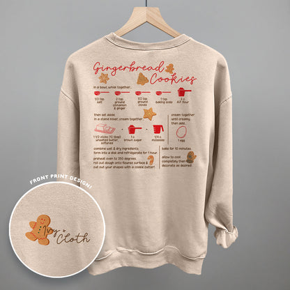 Gingerbread Cookie Recipe (Back Print)