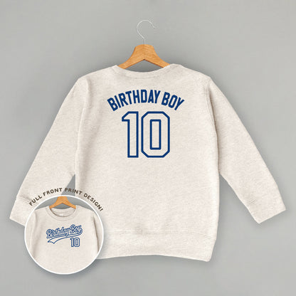 Birthday Boy Varsity #10 (Kids Back Print)