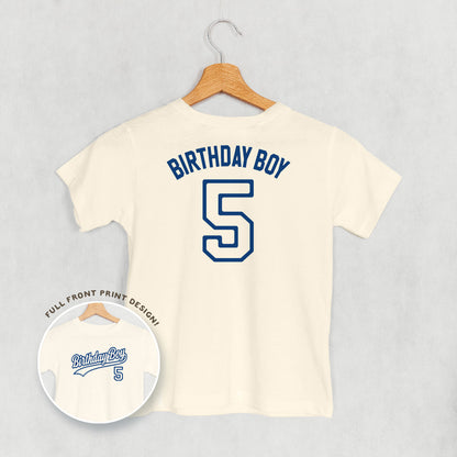 Birthday Boy Varsity #5 (Kids Back Print)
