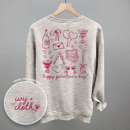 Galentine's Pink Doodles (Back Print)