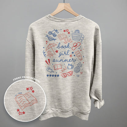 Book Girl Summer Colorful (Back Print)