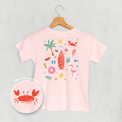 Beach Doodles (Kids Back Print)