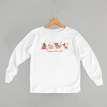 I Woof You The Most Dog Doodles (Kids)