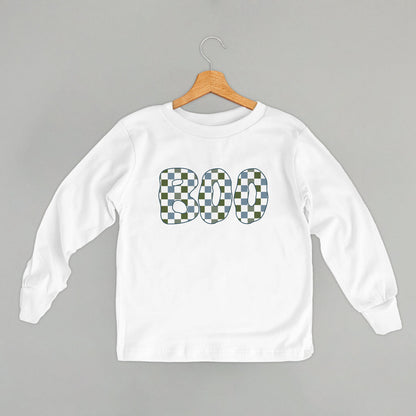 Boo Checkered (Blue & Green) (Kids)