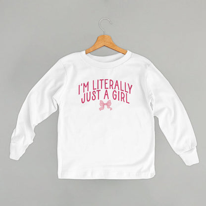I'm Literally Just A Girl Bow (Kids)