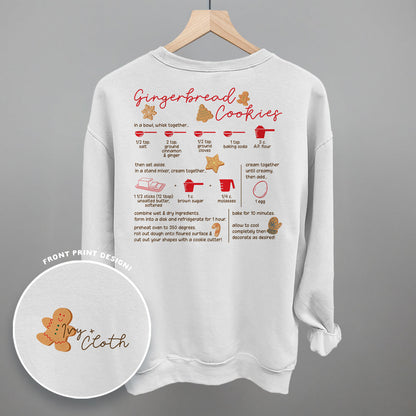 Gingerbread Cookie Recipe (Back Print)