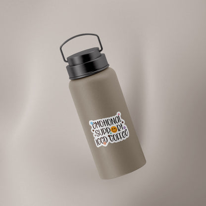Emotional Support Iced Coffee Decal