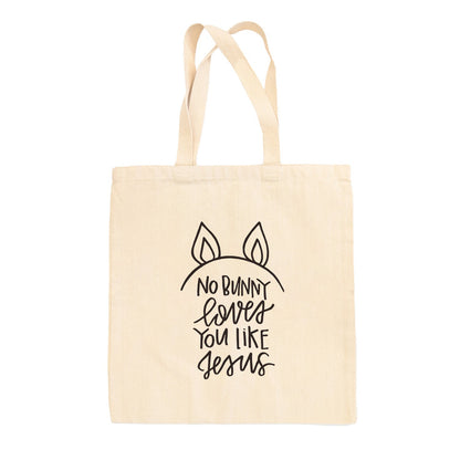 No Bunny Loves You Like Jesus Tote Bag