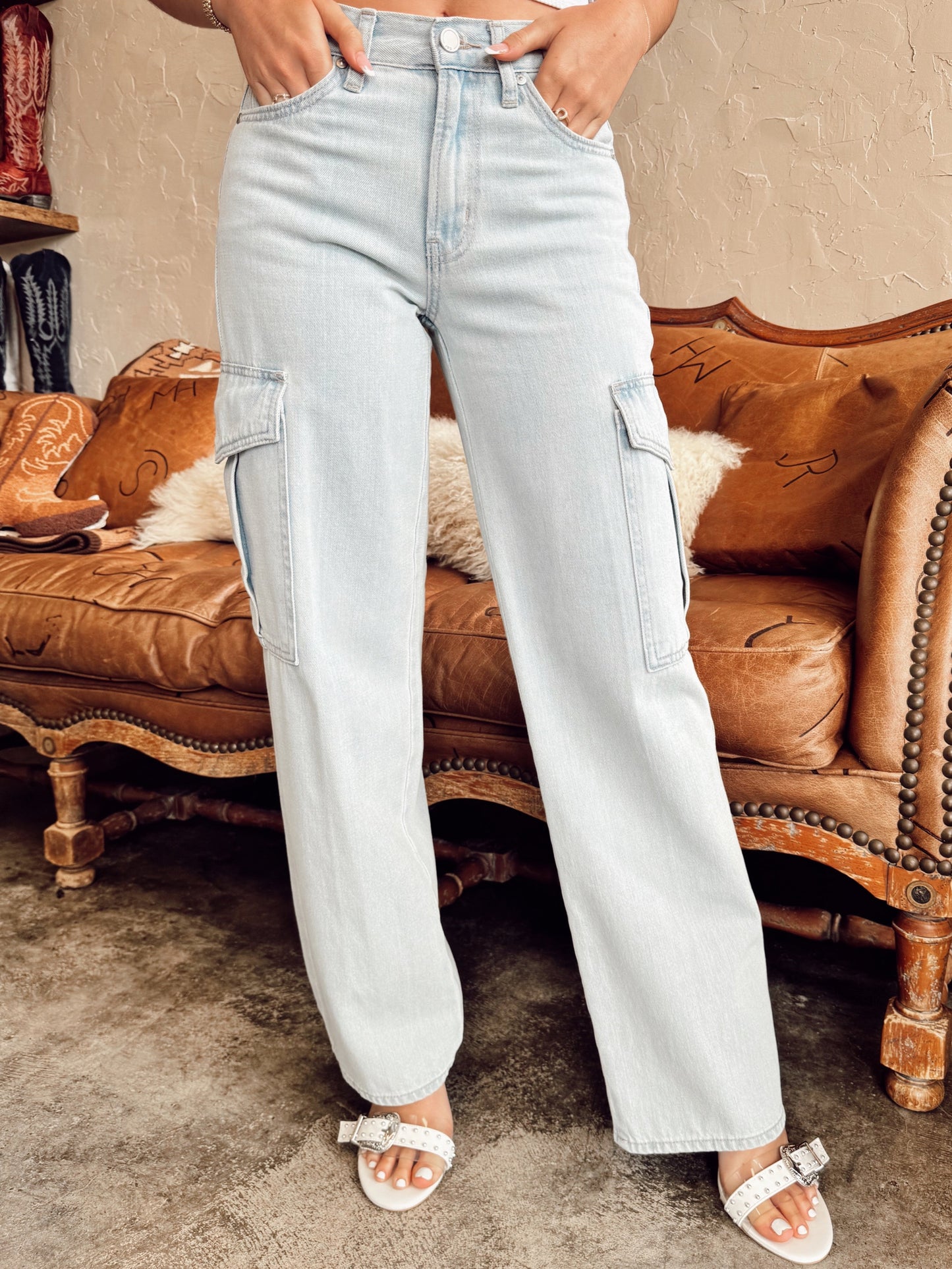 The Denton Denim Cargo Jeans- 29