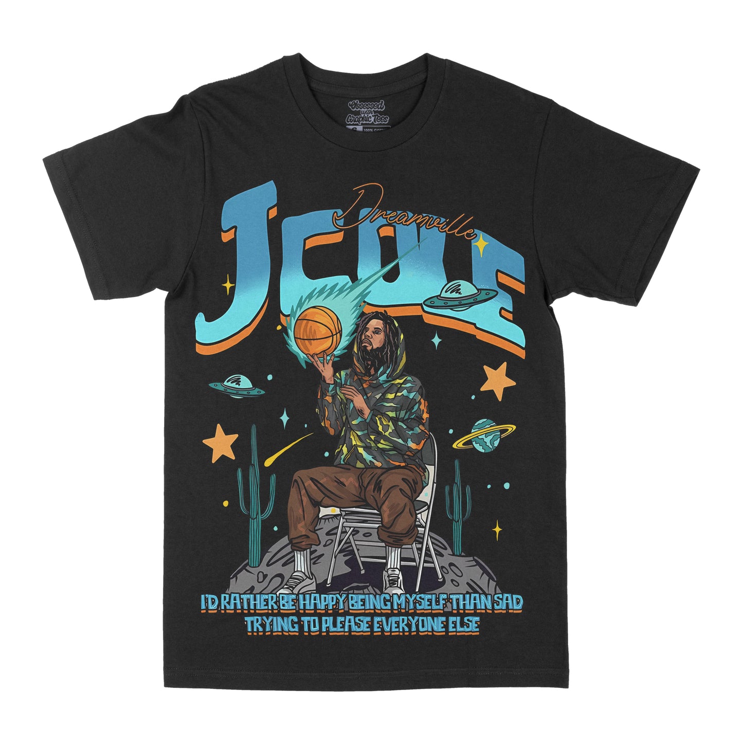 J. Cole "Happy" Graphic Tee